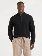 MAGLIONCINO BL11 MEZZA ZIP MISTO LANA ART RITZIP