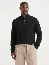 MAGLIONCINO BL11 MEZZA ZIP MISTO LANA ART RITZIP