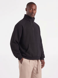 FELPA BL11 CON MEZZA ZIP ART BL26010001