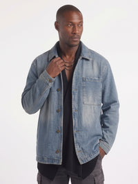 CAMICIA BL11 OVERSHIRT DENIM ART BLK20030