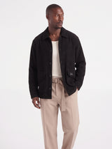 GIUBBINO BL11 OVERSHIRT VELLUTO ART BLK 201001