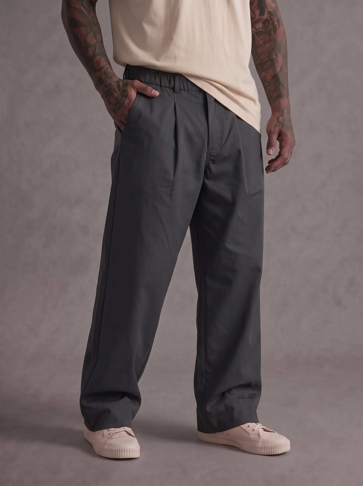 PANTALONE IMPERIAL REGULAR FIT CON PINCE ART P89793D152