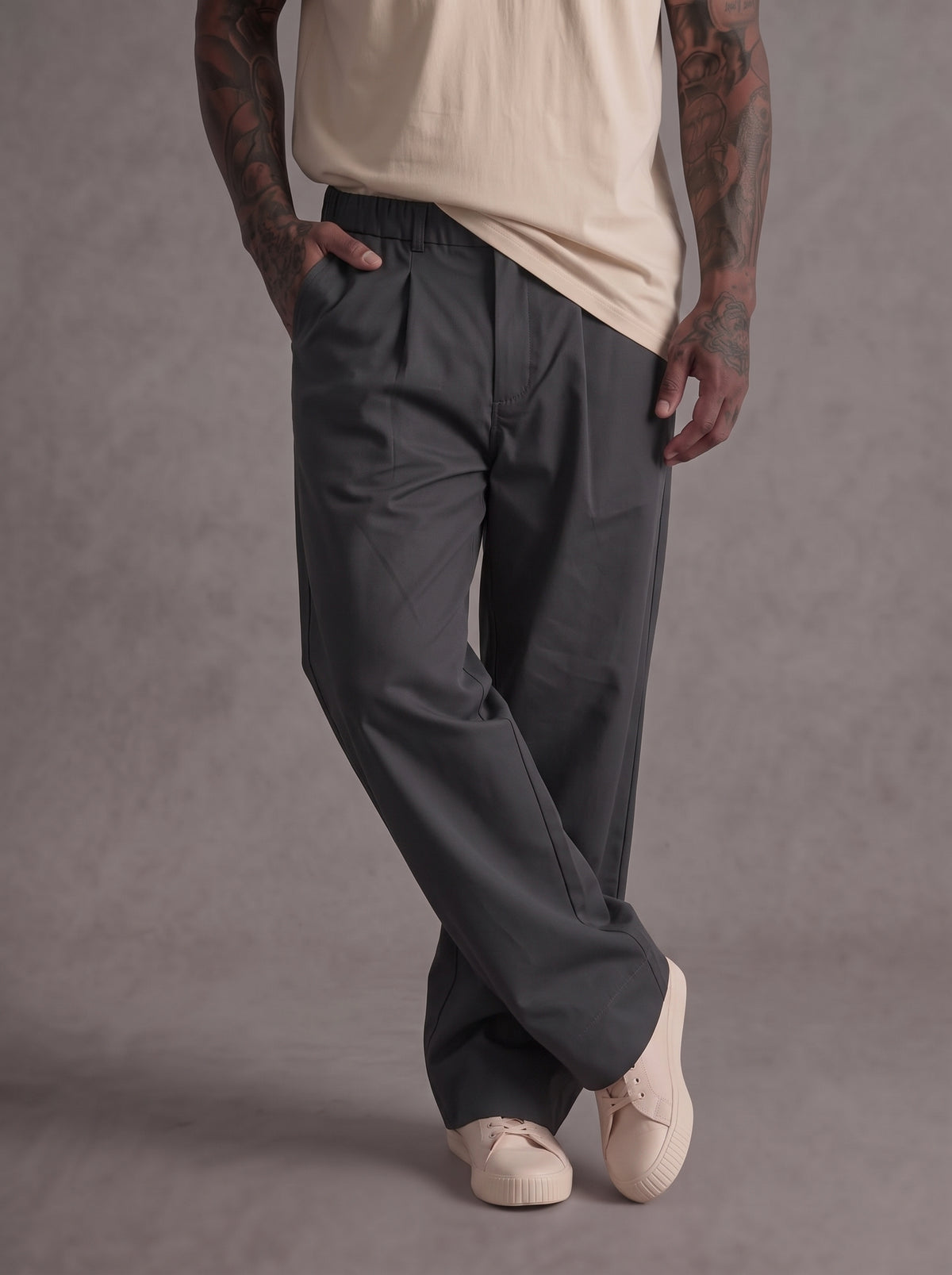 PANTALONE IMPERIAL REGULAR FIT CON PINCE ART P89793D152
