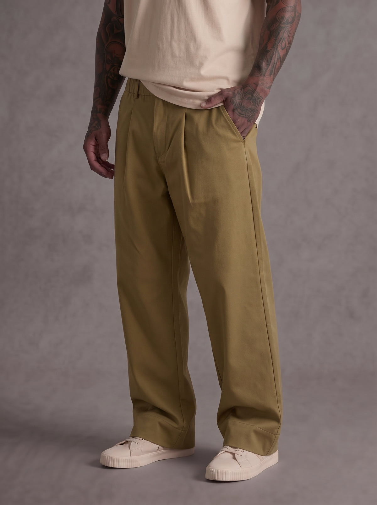 PANTALONE IMPERIAL REGULAR FIT CON PINCE ART P89793D152