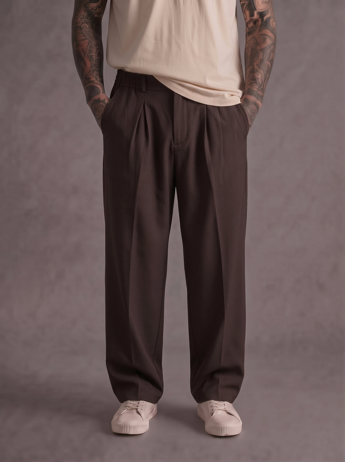 PANTALONE NEW JOB BRAND CON ELASTICO IN VITA - NEW JOB BRAND - ART. COSTA
