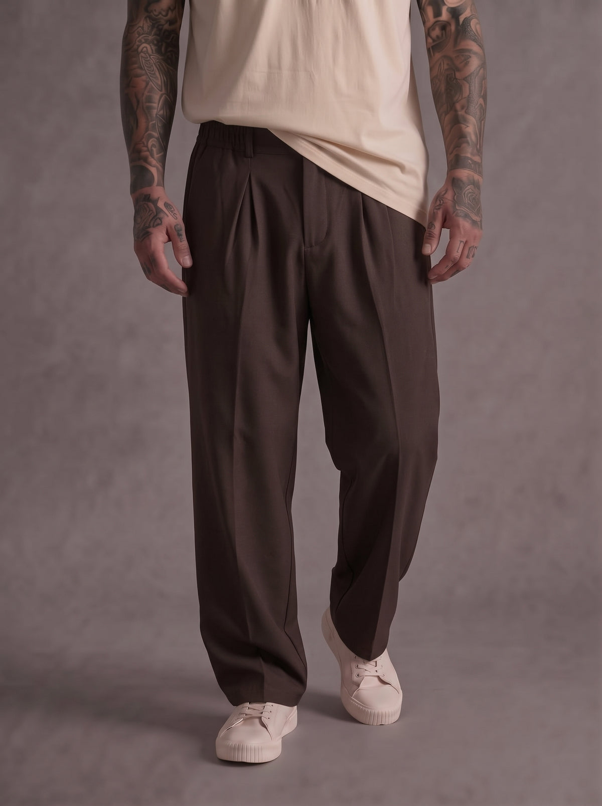 PANTALONE NEW JOB BRAND CON ELASTICO IN VITA - NEW JOB BRAND - ART. COSTA