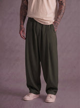 PANTALONE IMPERIAL BAGGY FIT CON VITA ELASTICIZZATA E PINCE ART PE6Y MBV
