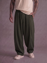 PANTALONE IMPERIAL BAGGY FIT CON VITA ELASTICIZZATA E PINCE ART PE6Y MBV