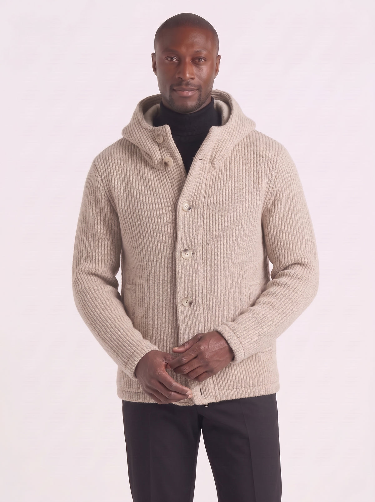 GIUBBINO IMPERIAL CON CAPPOUCCIO BEIGE ART V640433040