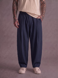 PANTALONE IMPERIAL BAGGY FIT CON VITA ELASTICIZZATA E PINCE ART PE6Y MD0