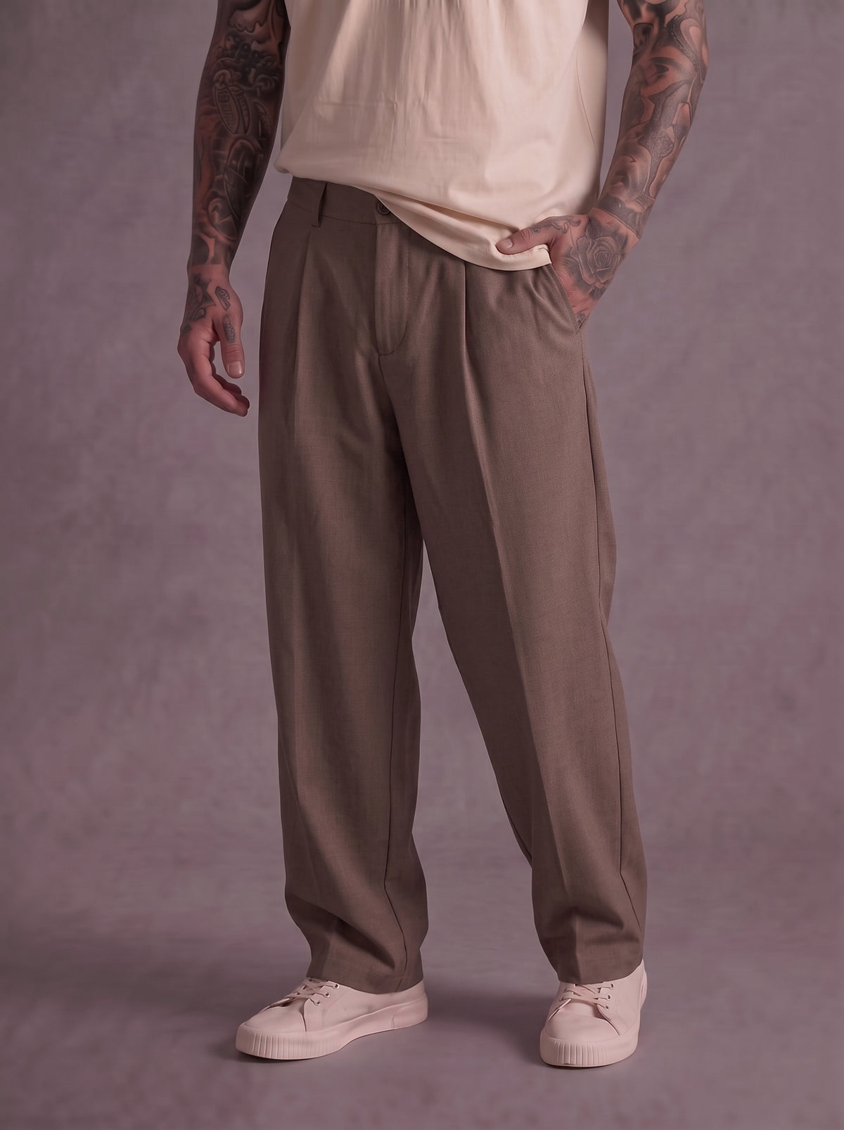PANTALONE IMPERIALREGULAR FIT CON PIEGA CENTRALE  ART P5441P5036
