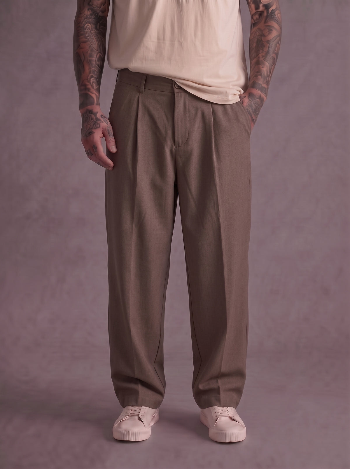 PANTALONE IMPERIALREGULAR FIT CON PIEGA CENTRALE  ART P5441P5036