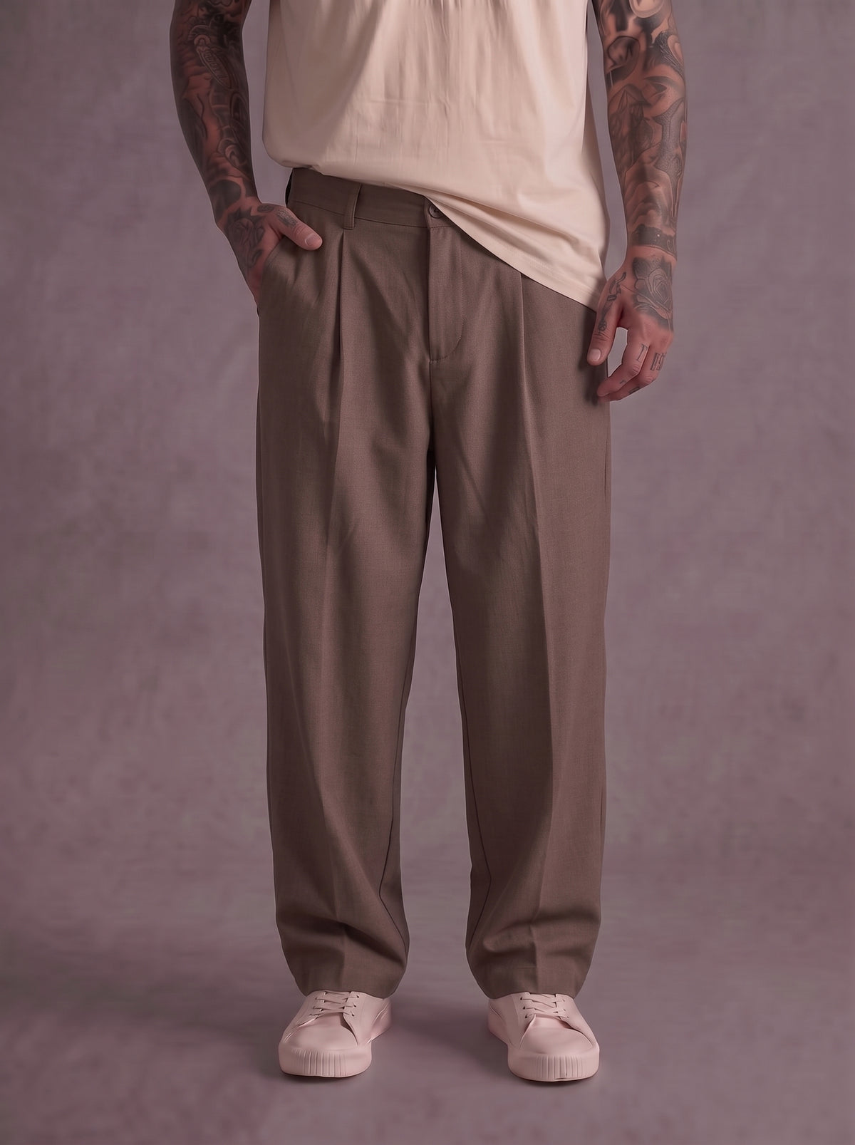 PANTALONE IMPERIALREGULAR FIT CON PIEGA CENTRALE  ART P5441P5036