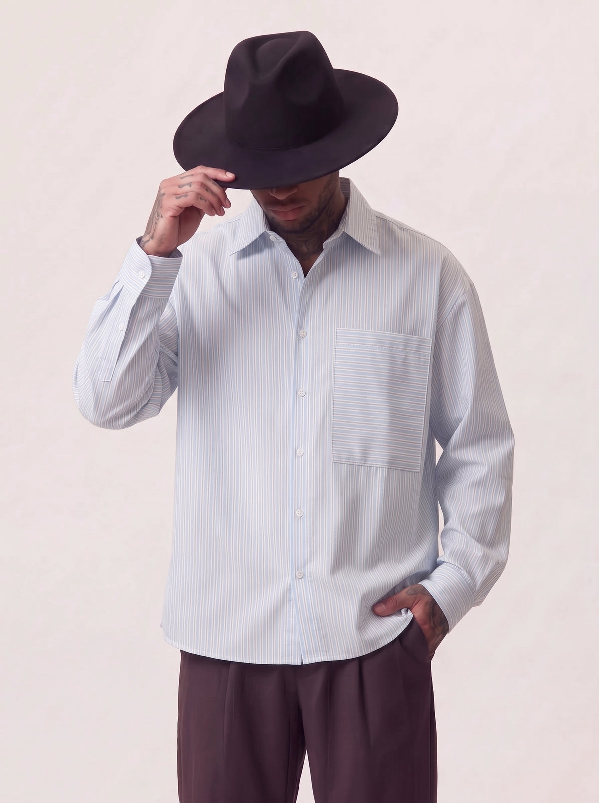 CAMICIA NEW JOB BRAND RIGHE E TASCHINO  ART PINNA