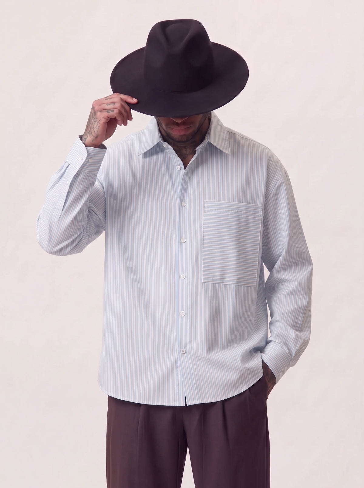 CAMICIA NEW JOB BRAND RIGHE E TASCHINO  ART PINNA
