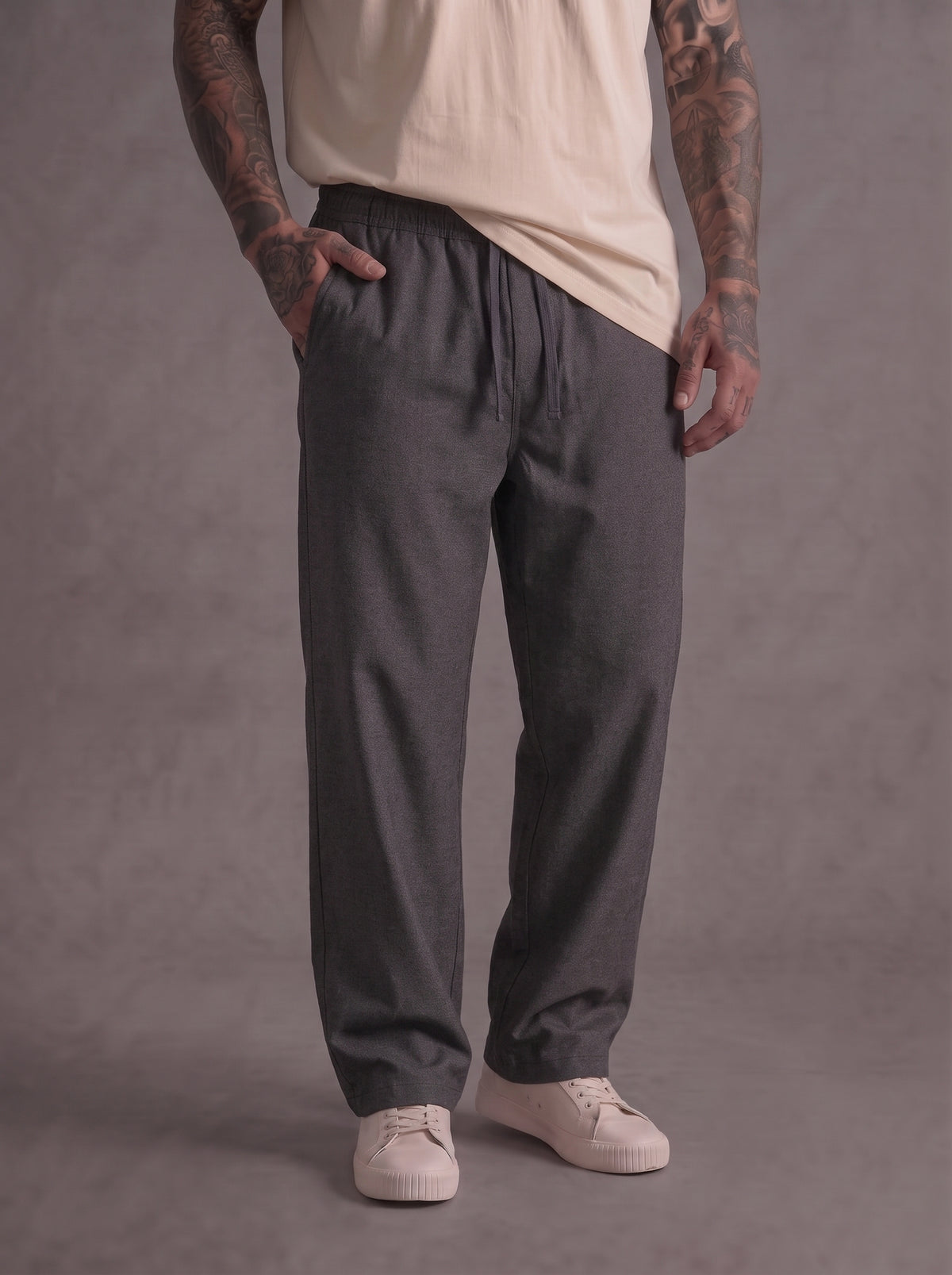 PANTALONE ONLY&SONS ONSTOBY LOOSE TAP 602 CON ELASTICO IN VITA ART 22040127  W 602