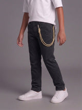 PANTALONE BERNA KIDS  CHINOS BLU ART K 240195 3