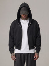 FELPA ONLY&SONS BOXY FIT CON CAPPUCCIO + ZIP  ONLY&SONS - ART. 22035193