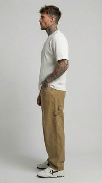JEANS UOMO CARPENTER STRAIGHT  FIT  BERNA - ART. 261203 -694 COL. GHIACCIO SPORCO