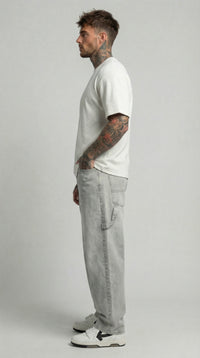 JEANS UOMO CARPENTER STRAIGHT LAVAGGIO GRIGIO  FIT  BERNA - ART. 261202 -30