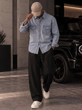 PANTALONE IMPERIAL BAGGY CON VITA ELASTICIZZATA PE8JMAY