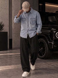 PANTALONE IMPERIAL BAGGY CON VITA ELASTICIZZATA PE8JMAY