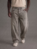 JEANS YTUAL SABBIATO GRIGIO ART DIRTY GRAY