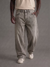 JEANS YTUAL SABBIATO GRIGIO ART DIRTY GRAY