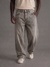 JEANS YTUAL SABBIATO GRIGIO ART DIRTY GRAY
