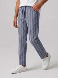 PANTALONE BERNA KIDS BAMBINO RIGHE BLU ART 240146 3