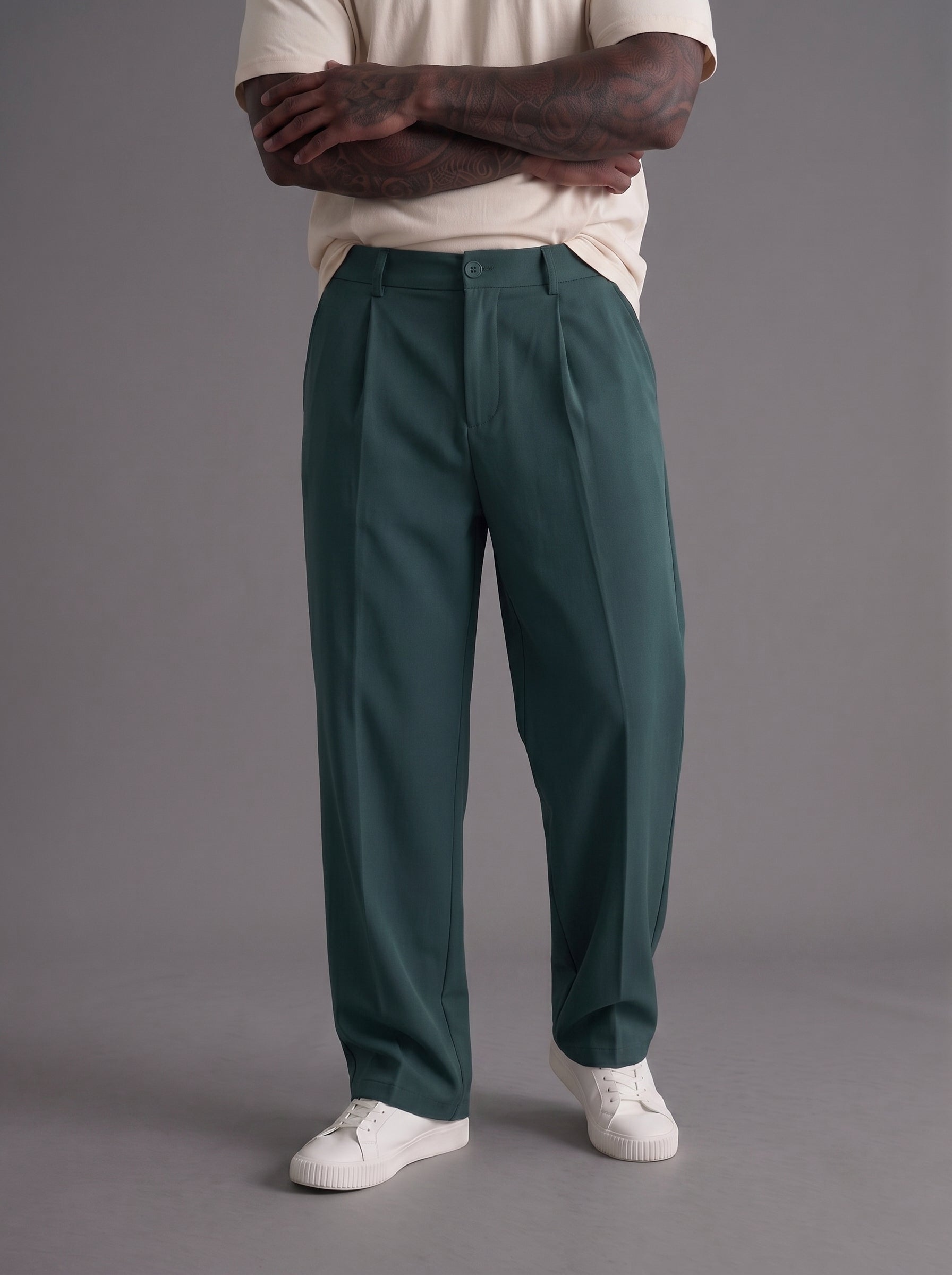 PANTALONE NEW JOB BRAND VERDE ART TREMITY FW