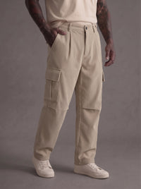 PANTALONE IMPERIAL CARGO VELLUTO BEIGE ART P84063P00