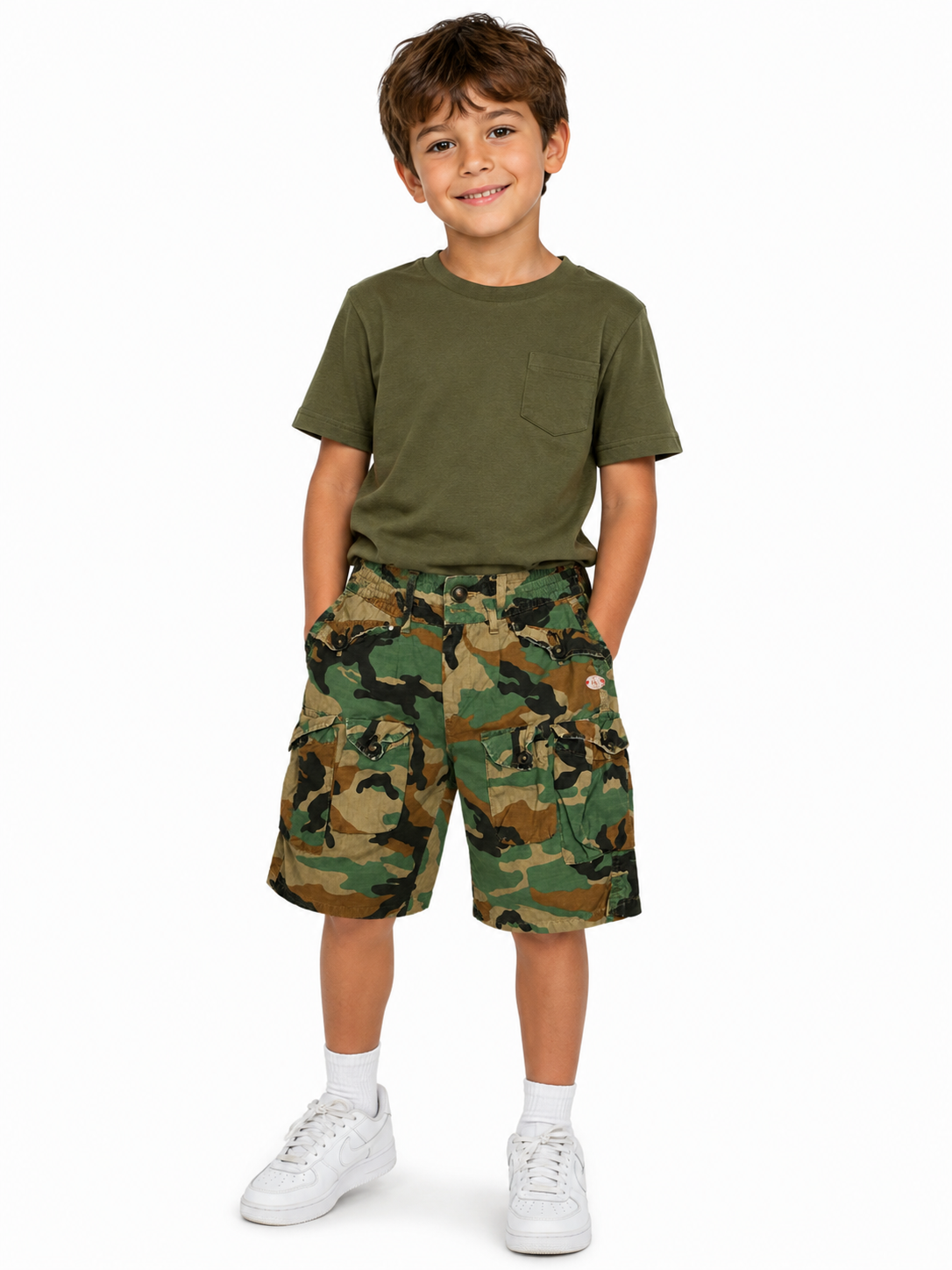 BERMUDA BERNA KIDS BAMBINO CAMO MILITARE K 23071 8