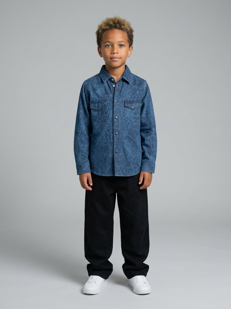 CAMICIA BERNA KIDS JEANS ART 23117 3