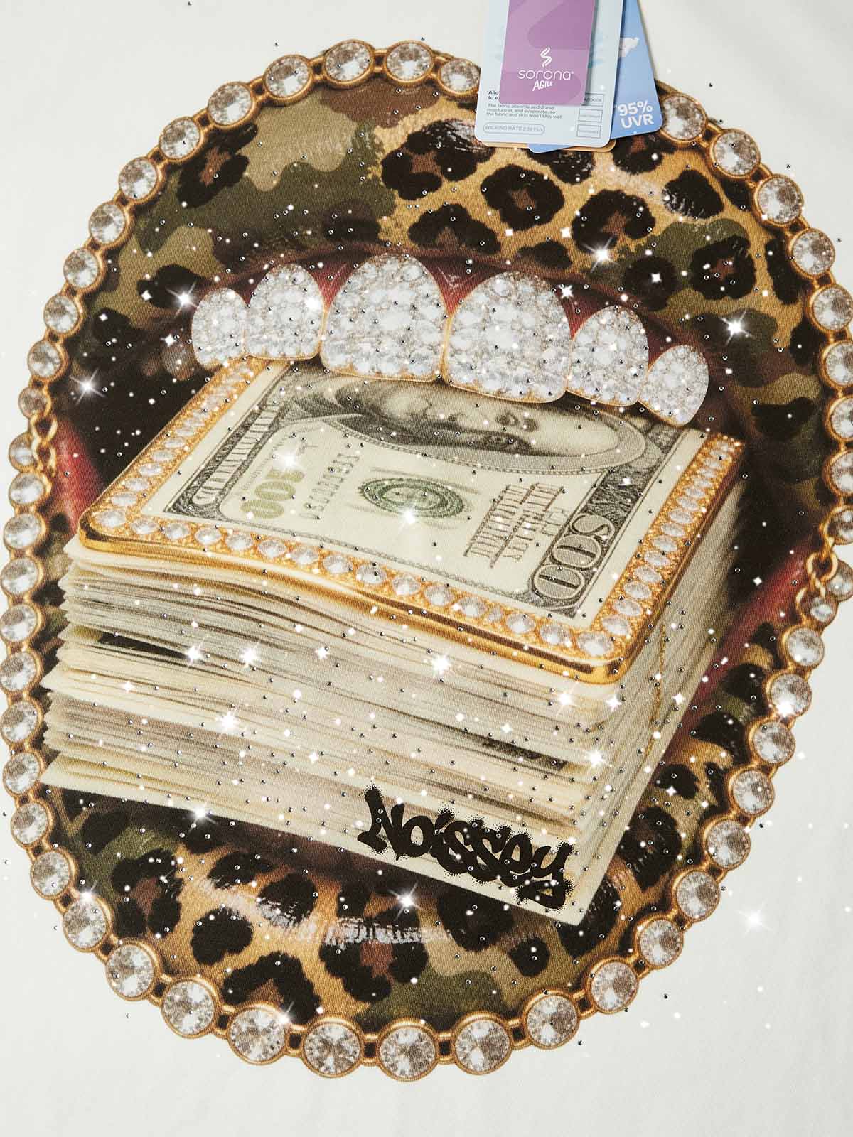 T-SHIRT NOISSEY OVERSIZE BIANCA ART BOCCA LEOPARD