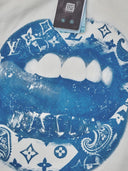 T-SHIRT MANICA LUNGA BIANCA   LUE PAISLEY LIP   - NOISSEY