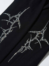 T-SHIRT NOISSEY LONG SLEEVE  DOPPIA MAGLIA ART BOCCA DIAMANTE