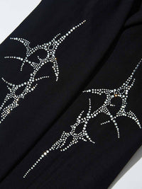 T-SHIRT NOISSEY LONG SLEEVE  DOPPIA MAGLIA ART BOCCA DIAMANTE