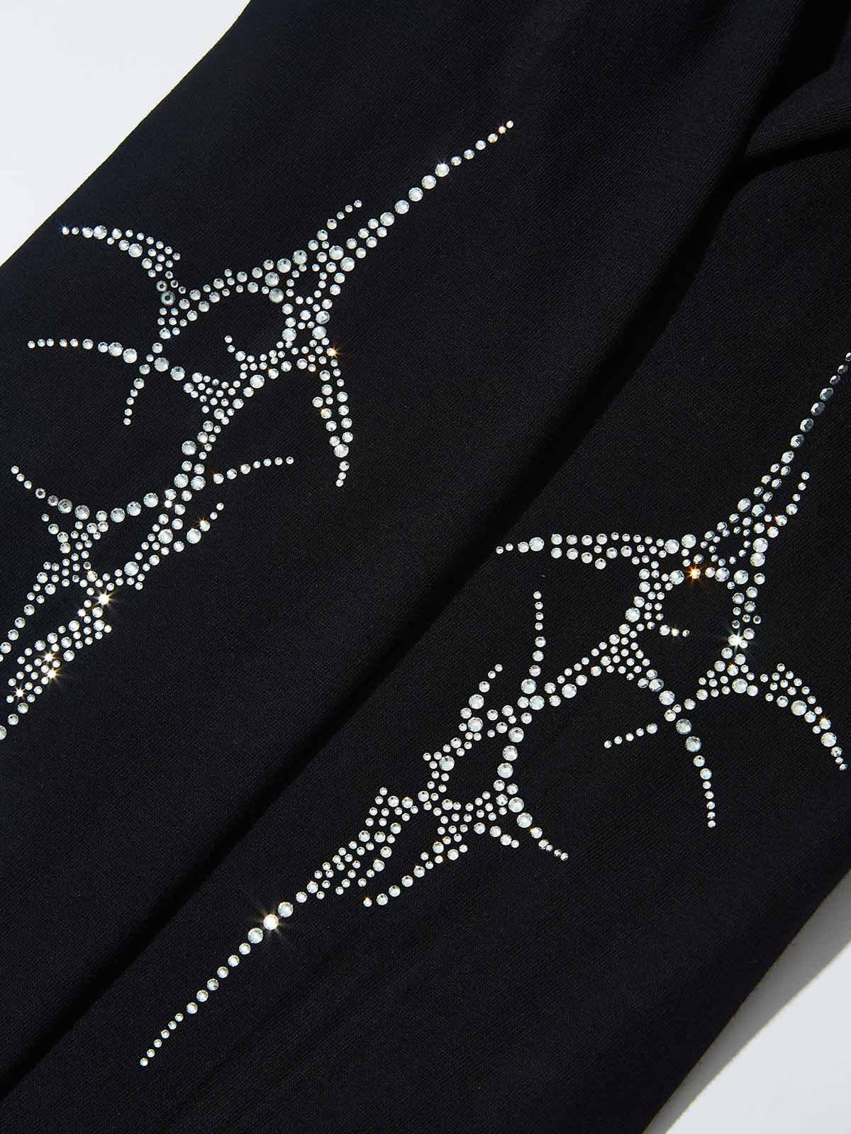 T-SHIRT NOISSEY LONG SLEEVE  DOPPIA MAGLIA ART BOCCA DIAMANTE