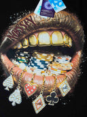 T-SHIRT NOISSEY  BLACK BOXYFIT OVERSIZE ART BOCCA POKER