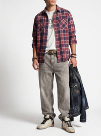 JEANS YTUAL SABBIATO GRIGIO ART DIRTY GRAY