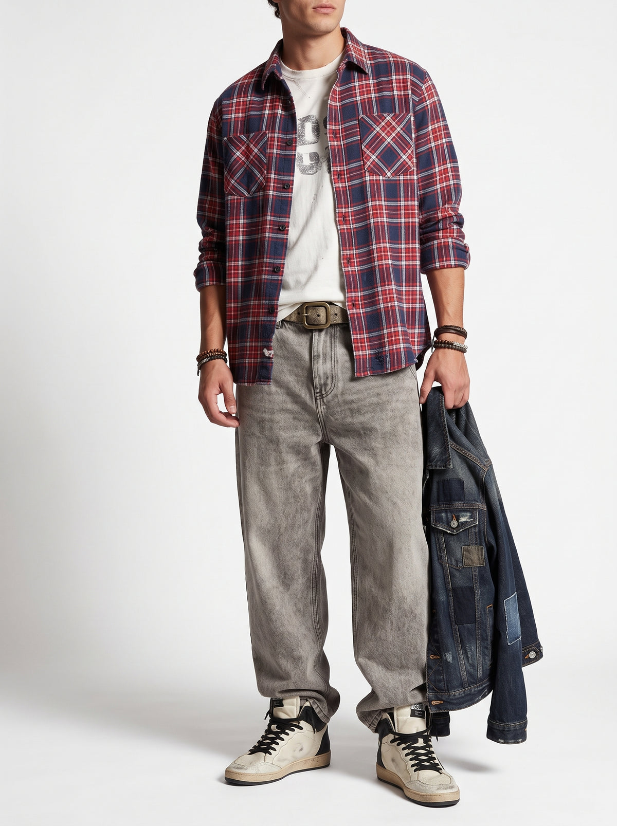 JEANS YTUAL SABBIATO GRIGIO ART DIRTY GRAY
