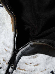 FELPA CON CAPPUCCIO ZIP STAMPA PEARL MASK  NERO   - NOISSEY