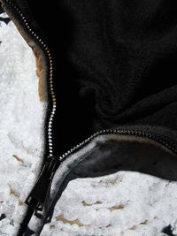 FELPA CON CAPPUCCIO ZIP STAMPA PEARL MASK  NERO   - NOISSEY