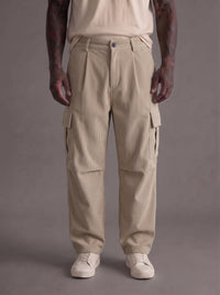 PANTALONE IMPERIAL CARGO VELLUTO BEIGE ART P84063P00