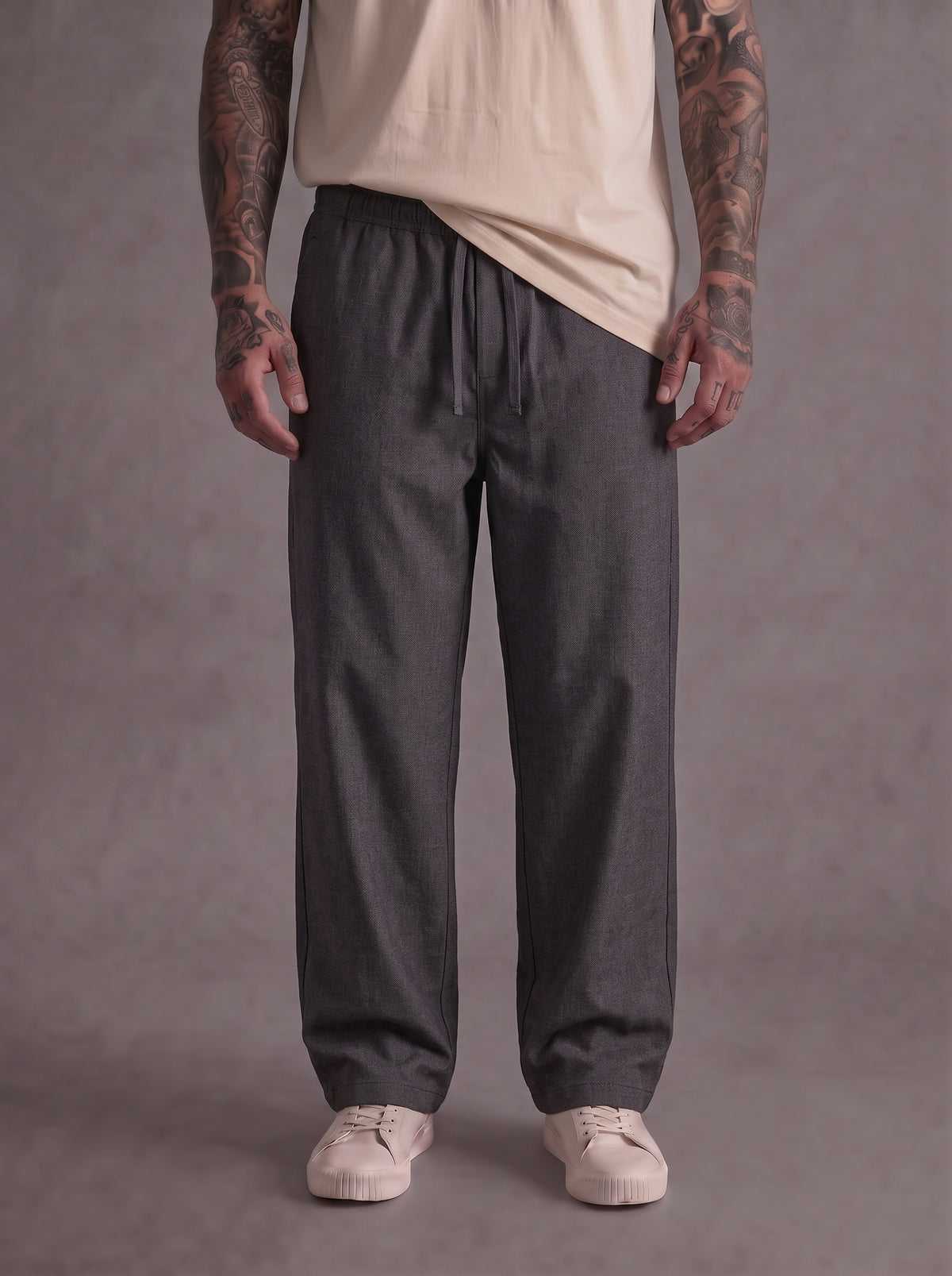 PANTALONE ONLY&SONS ONSTOBY LOOSE TAP 602 CON ELASTICO IN VITA ART 22040127  W 602