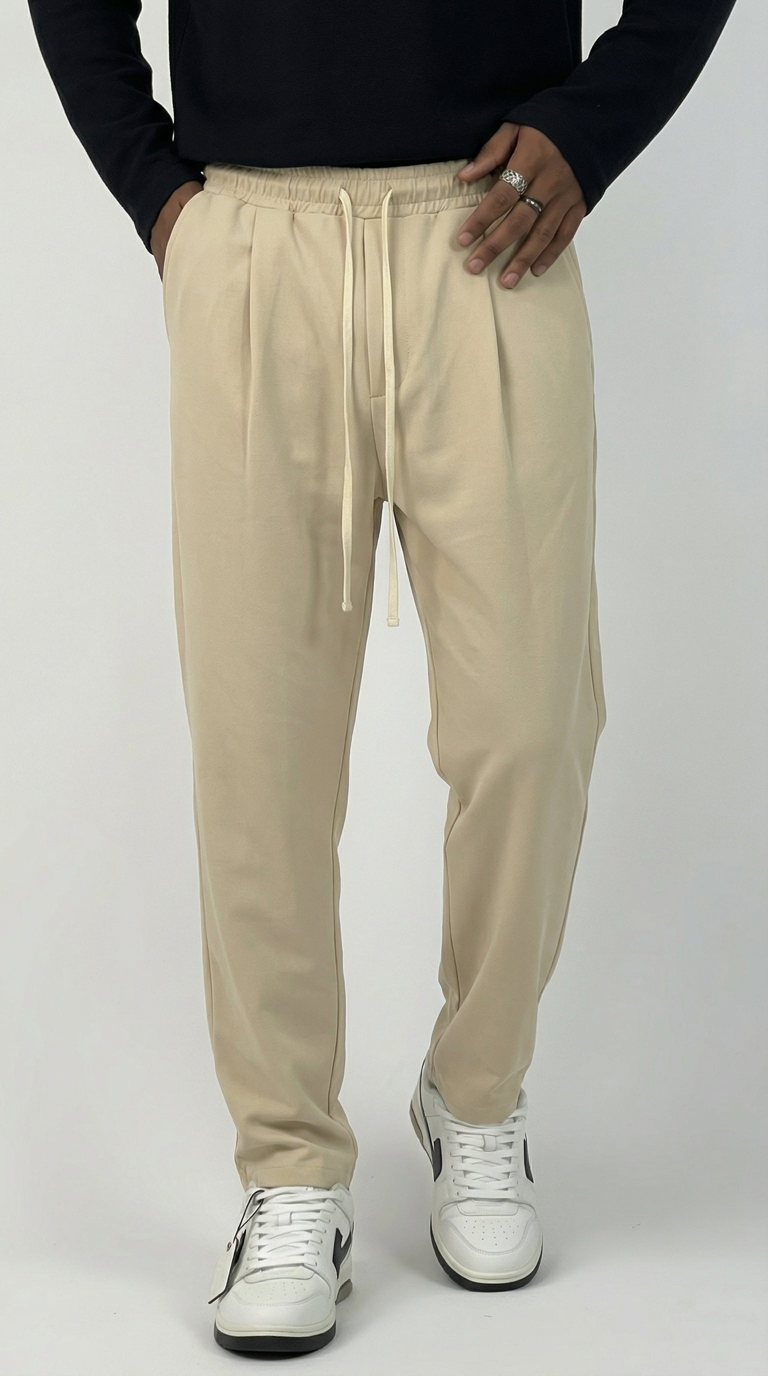PANTALONI NERO CON COULISSE  - IMPERIAL - ART. PC8QLBQ