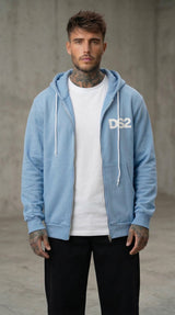 FELPA ZIP CON CAPPUCCIO PIU' COLORI - DS2 - ART. SS26271
