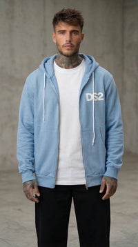 FELPA ZIP CON CAPPUCCIO PIU' COLORI - DS2 - ART. SS26271