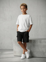 BERMUDA  JACK & JONES BAMBINO CARGO  IN FELPA  REGULAR NERO ART 12254213